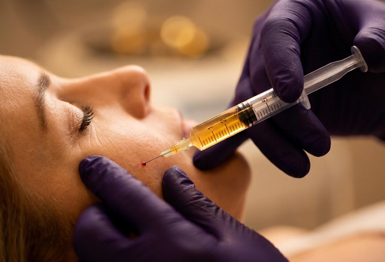 mature women getting PrP treatments at Veritas Backstage